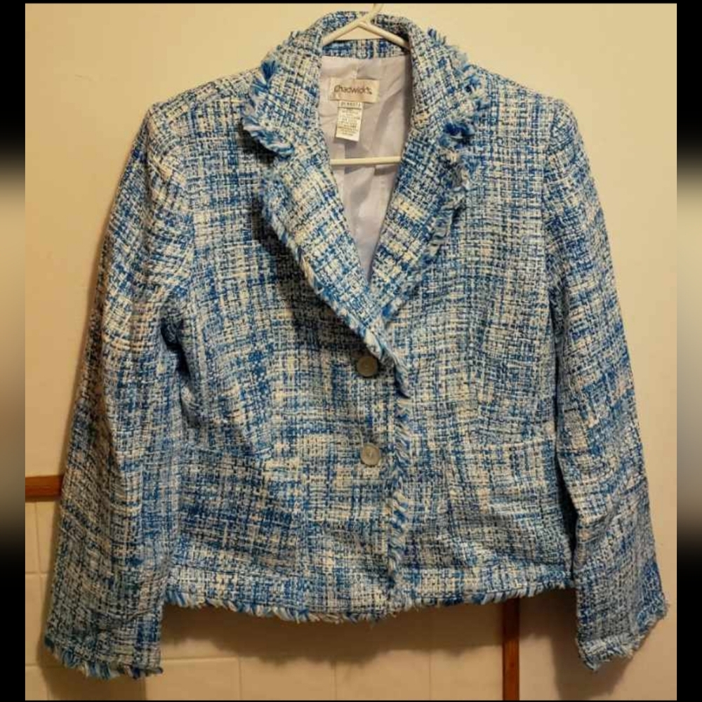 Flash Sale: Petite Blue and White Blazer